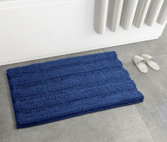 Luxury Chenille Bathroom Rug Mat; Extra Soft Thick Absorbent Shaggy Bath Rugs; Non-Slip Machine Wash Dry Plush Bath Mats for Bathroom; Shower; and Tub