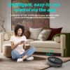 Robot Vacuum and Mop Combo, 4000pa Automatic Vacuum Cleaner Robot with Watertank and Dustbin, Self-Charging Smart Vacuum Robot Compatible with APP, Pe