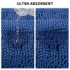 Luxury Chenille Bathroom Rug Mat; Extra Soft Thick Absorbent Shaggy Bath Rugs; Non-Slip Machine Wash Dry Plush Bath Mats for Bathroom; Shower; and Tub