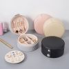 1pc; Mini Travel Jewelry Box; Travel Jewelry Case; Portable Jewelry Travel Organizer For Tangle-Free Necklaces Earrings Rings; Stud Earrings Storage C