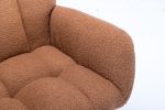 Rocking Chair, Soft Teddy Velvet Fabric Rocking Chair for Nursery, Comfy Wingback Glider Rocker with Safe Solid Wood Base for Living Room Bedroom Balc